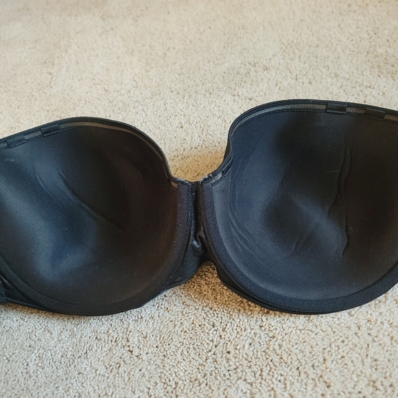 Cacique Black Strapless Bra 46DD - Picture 2 of 4